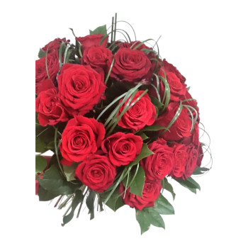 Bouquet "Amour inconditionnel" composé de  24 roses rouges