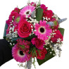Bouquet rond "Fushia"