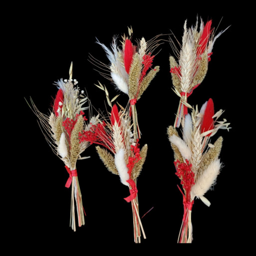 5 Minis bouquets "porte nom "